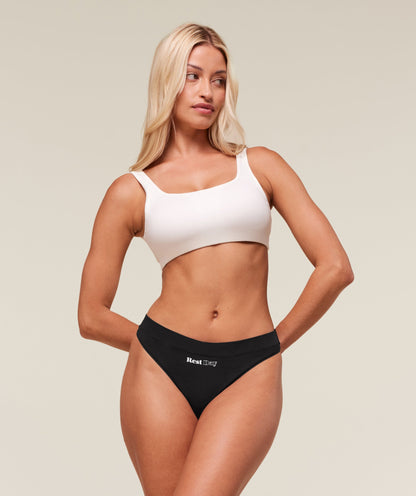 Women's Gymshark Training Day Graphic 7Pk Cotton Thong White