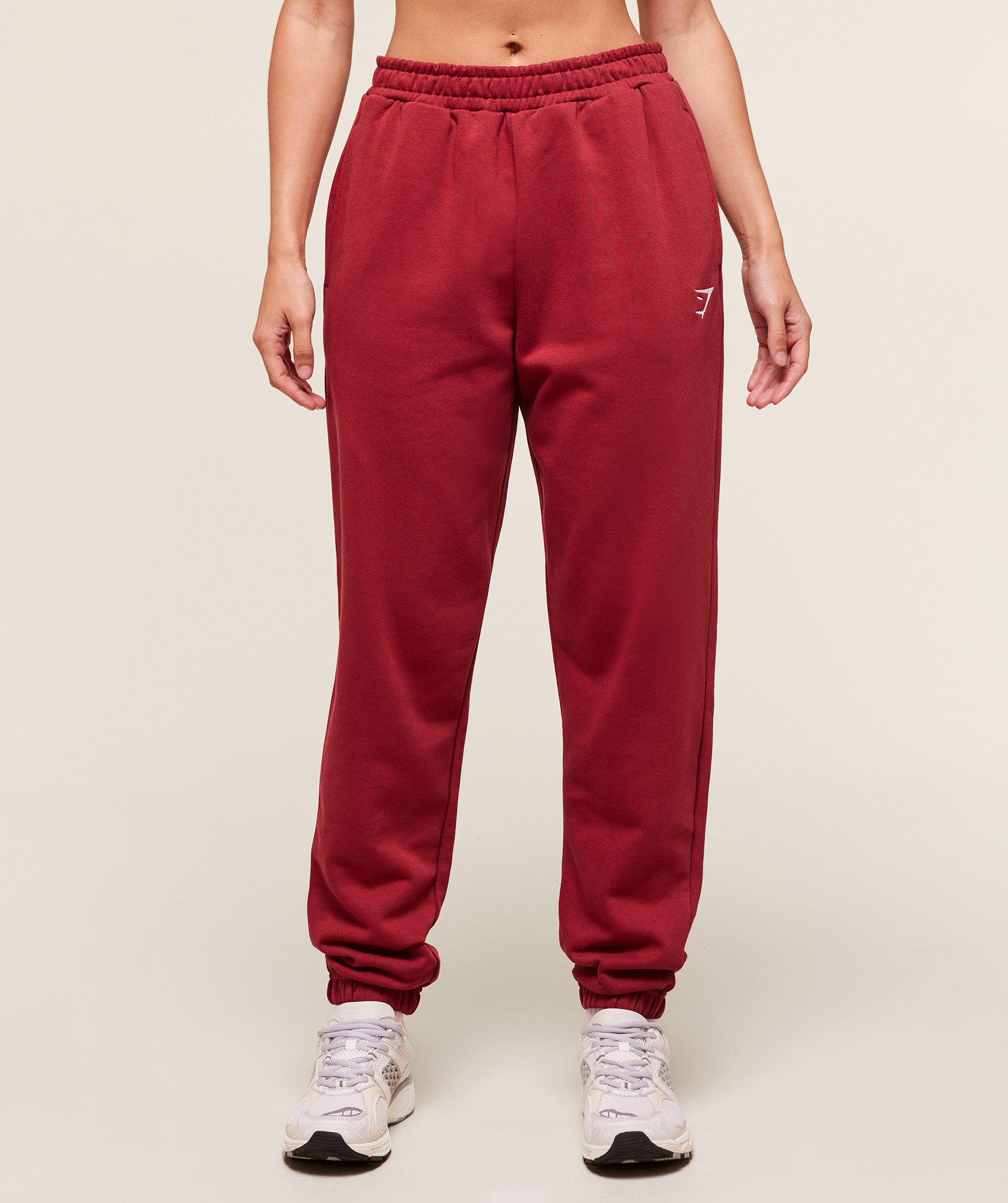 Women's Gymshark Training Fleece Joggers Athletic Burgundy