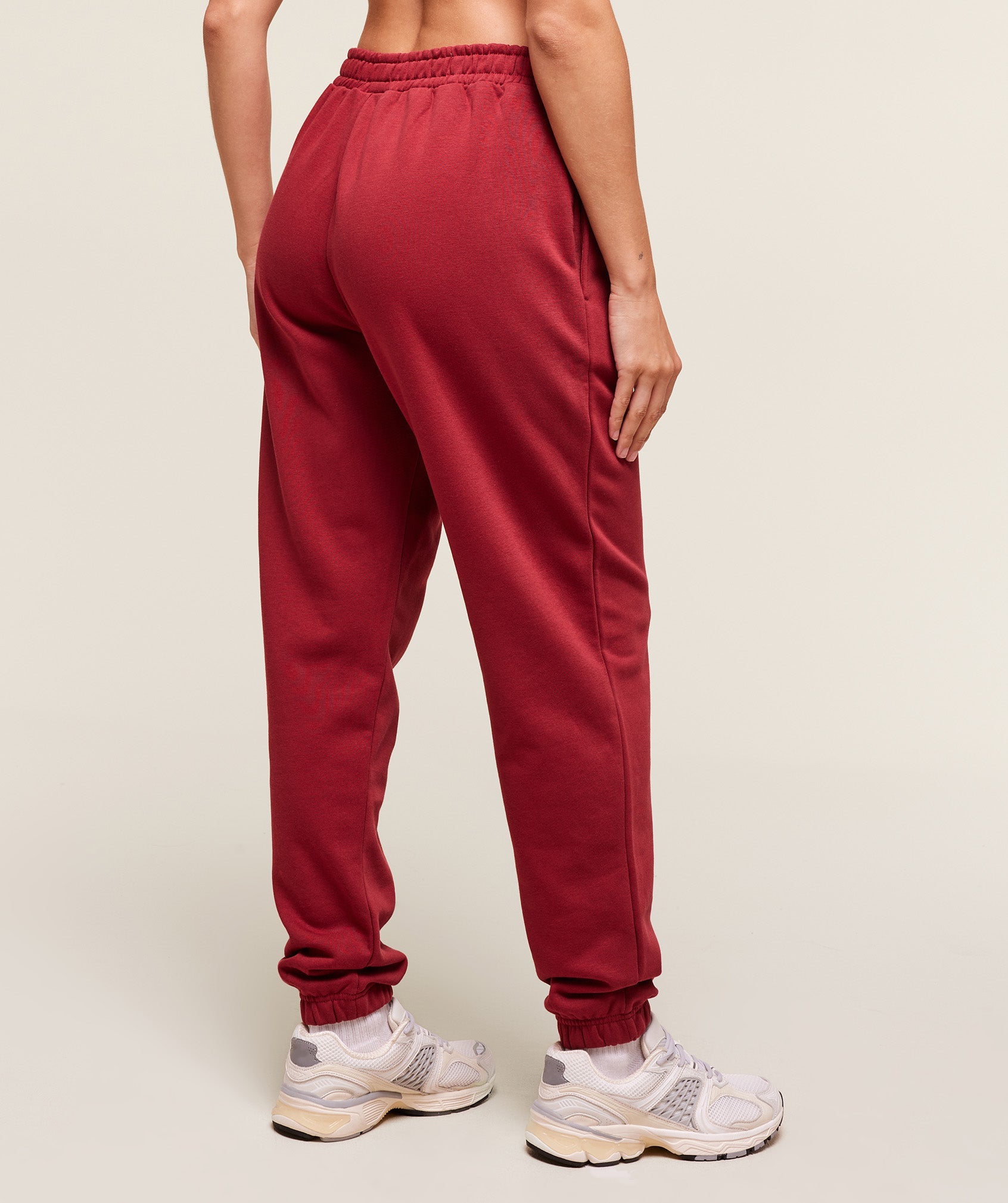 Women's Gymshark Training Fleece Joggers Athletic Burgundy