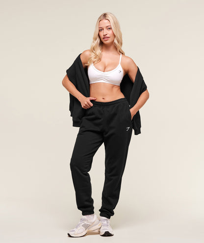 Women's Gymshark Training Regular Fleece Joggers Black