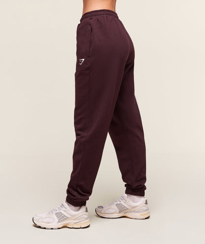 Women's Gymshark Training Regular Fleece Joggers Cherry Purple