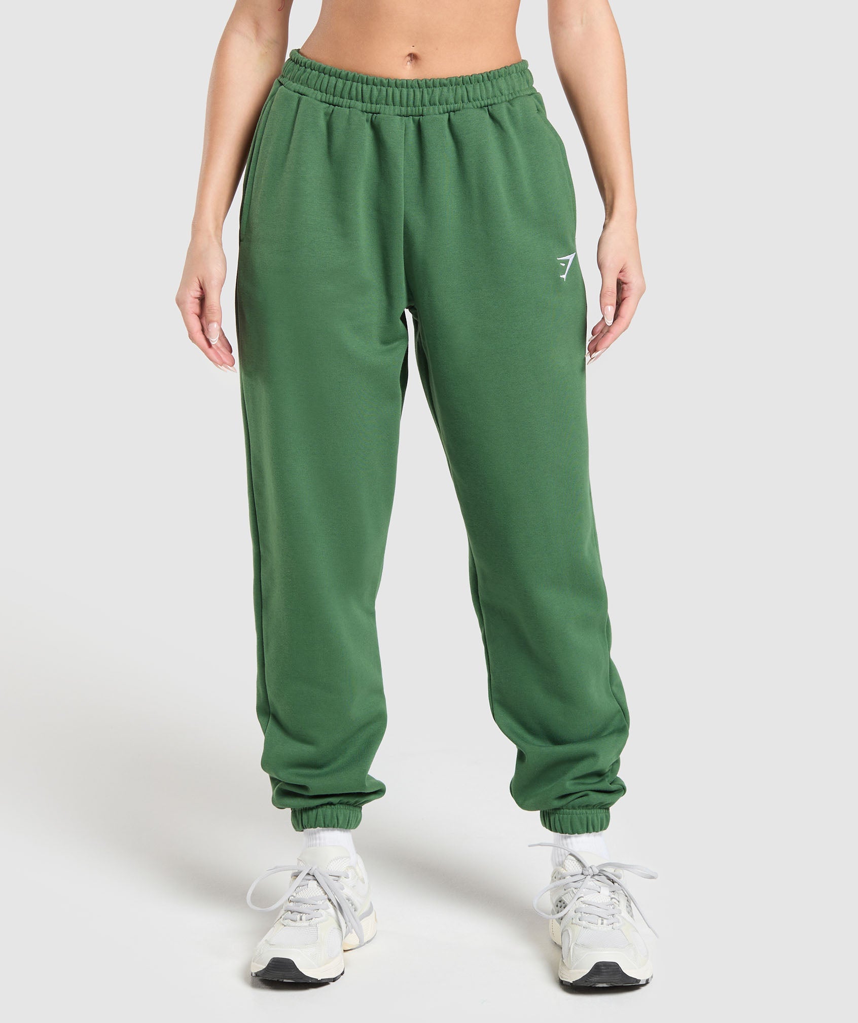 Women's Gymshark Training Fleece Joggers Classic Green
