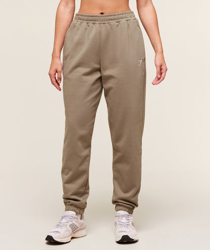 Women's Gymshark Training Fleece Joggers Lifestyle Brown