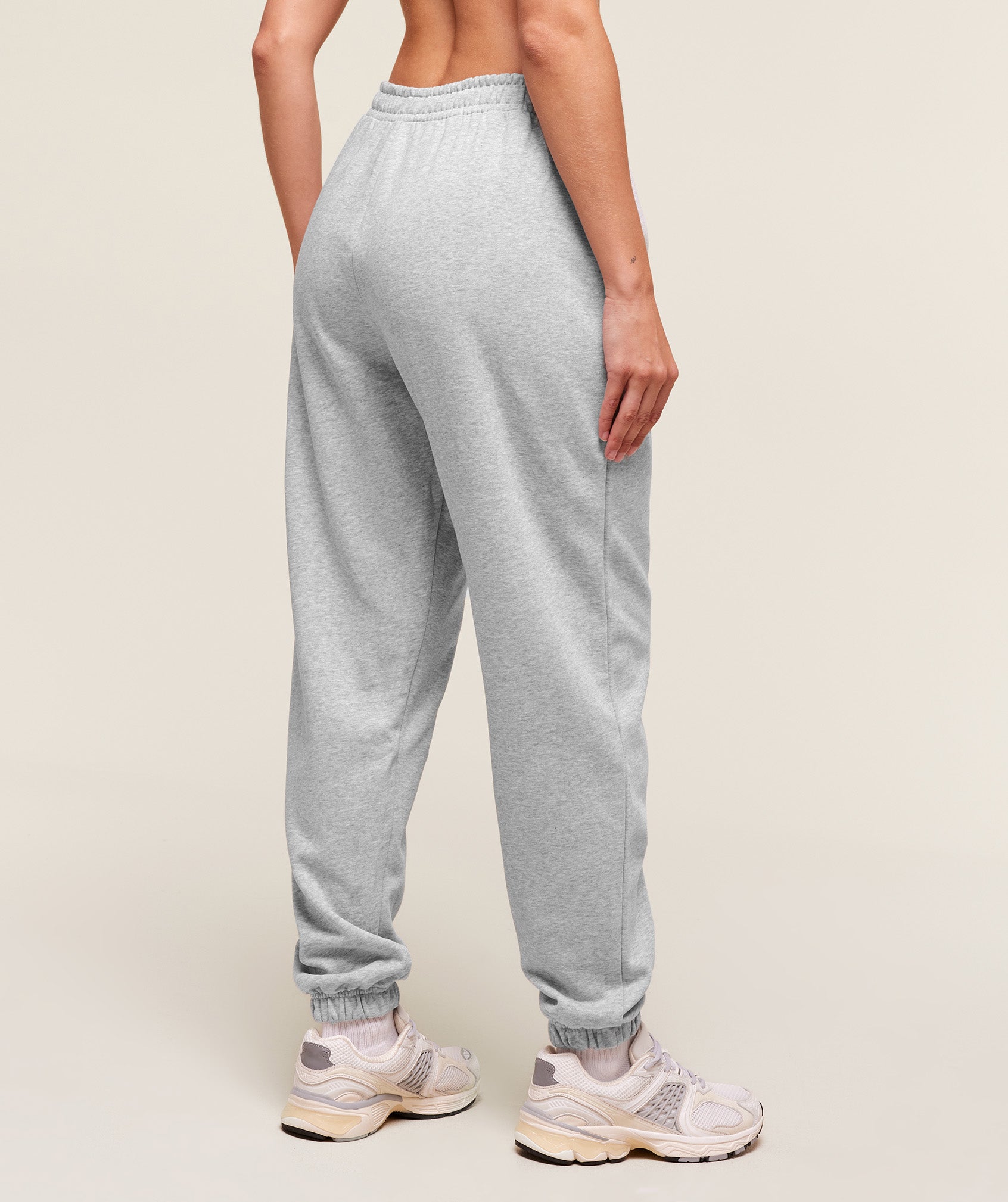 Women's Gymshark Training Fleece Joggers Light Grey Core Marl
