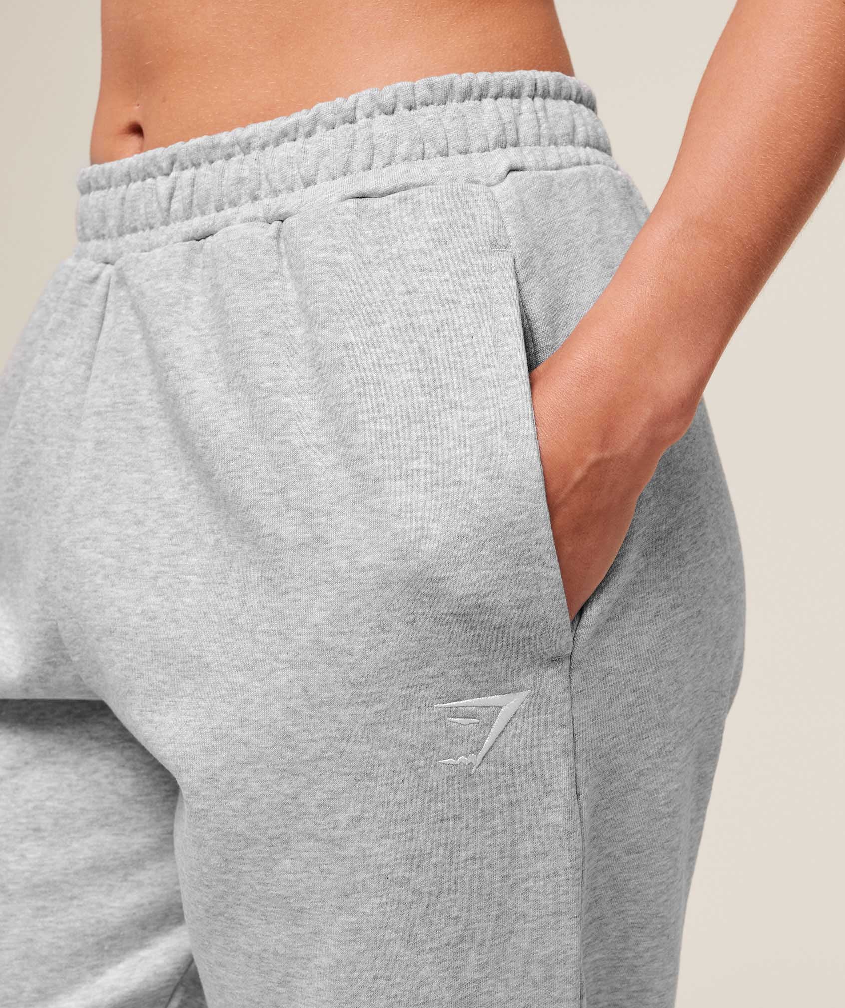 Women's Gymshark Training Fleece Joggers Light Grey Core Marl