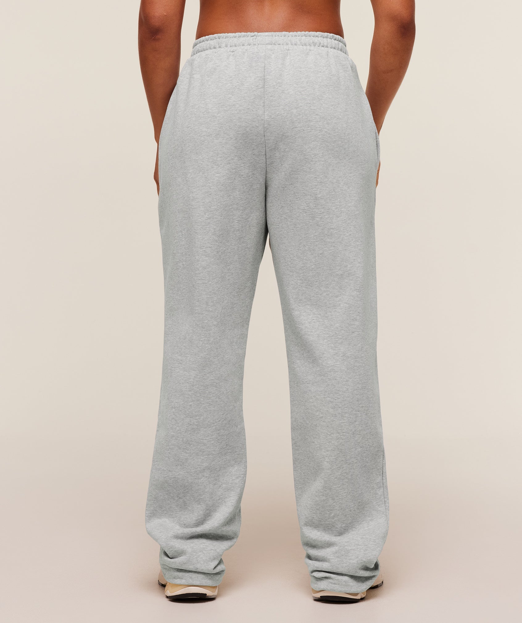 Women's Gymshark Training Fleece Short Jogger Light Grey Core Marl