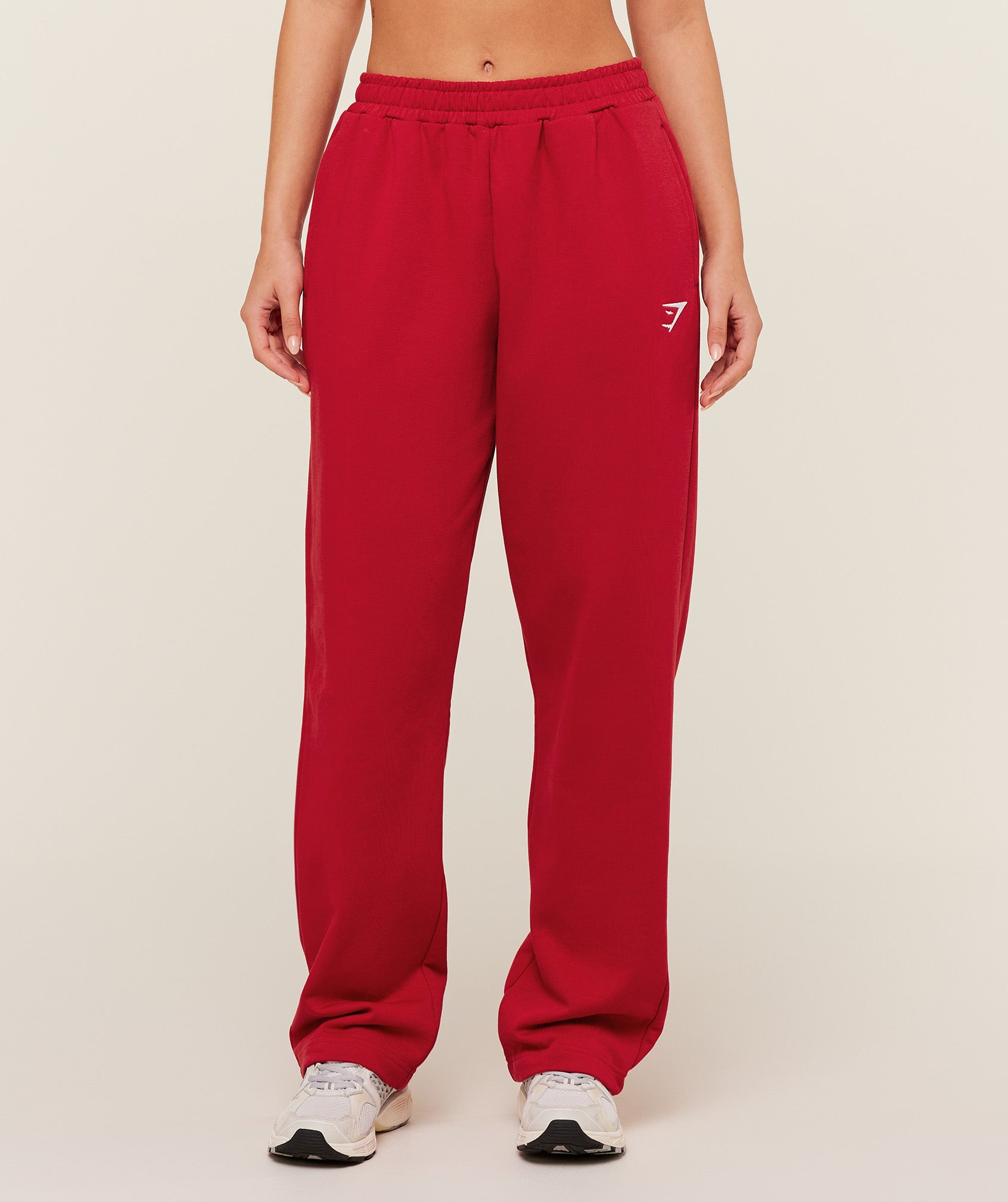 Women's Gymshark Training Fleece Straight Leg Jogger Carmine Red