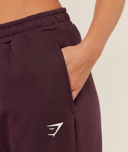 Women's Gymshark Training Fleece Straight Leg Jogger Gs Cherry Purple