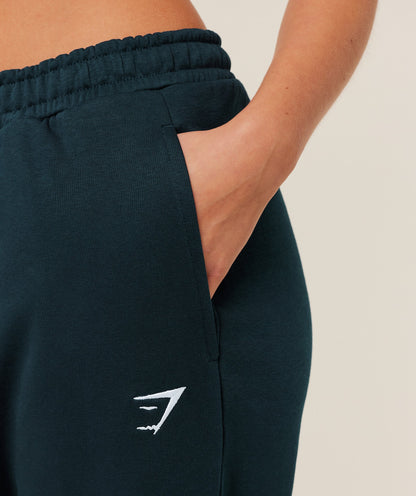 Women's Gymshark Training Fleece Straight Leg Jogger Deep Petrol Blue