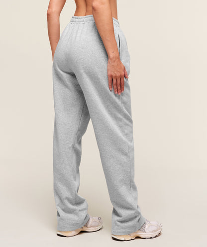 Women's Gymshark Training Fleece Straight Leg Jogger Light Grey Core Marl