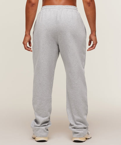 Women's Gymshark Training Fleece Straight Leg Short Pants Light Grey Core Marl