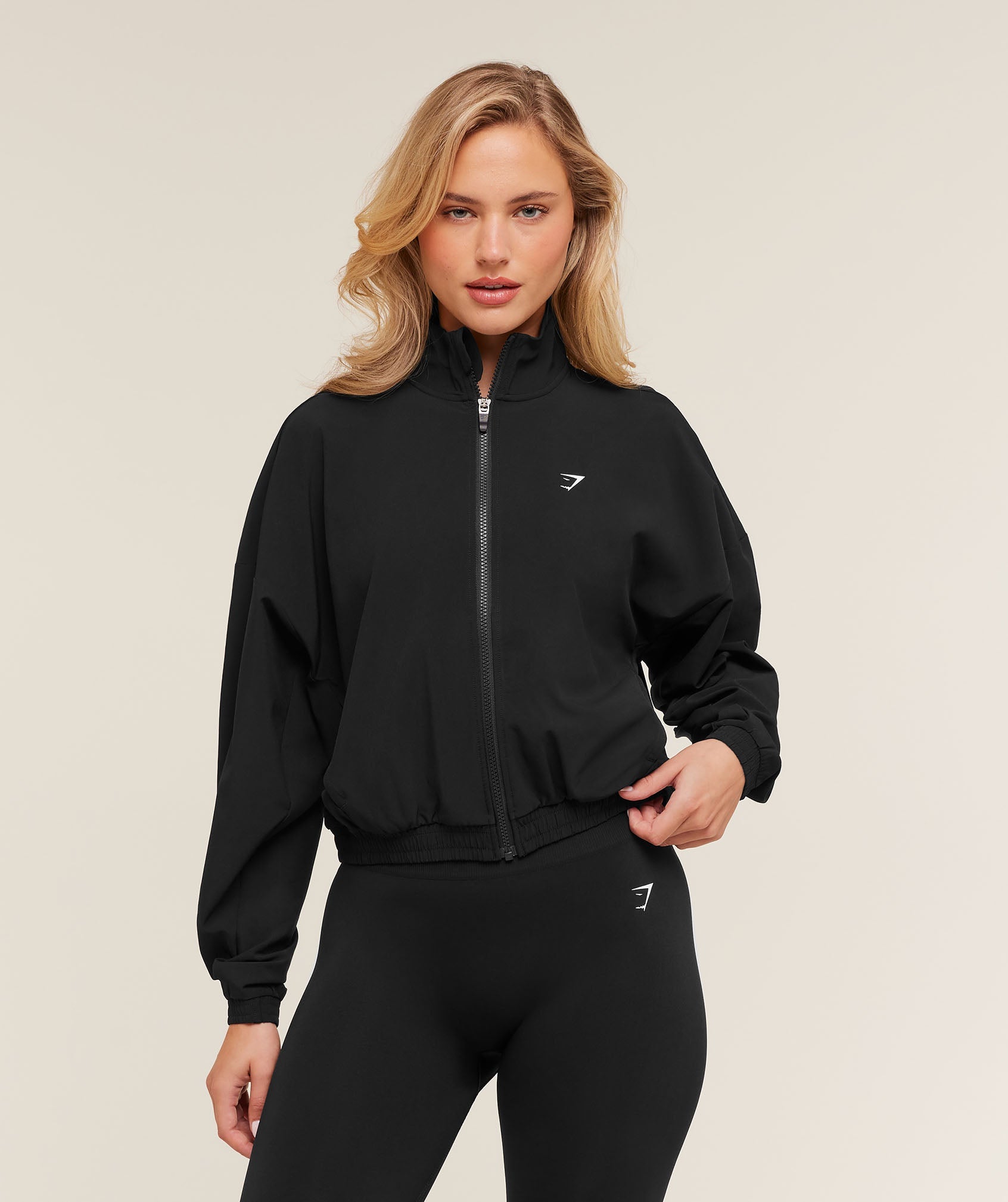 Women's Gymshark Training Everyday Woven Jacket Gs Black