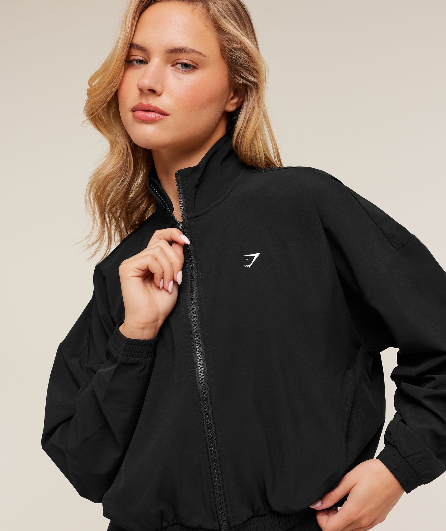 Women's Gymshark Training Everyday Woven Jacket Gs Black