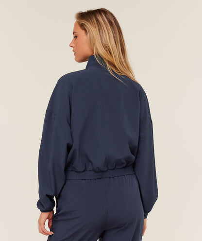 Women's Gymshark Training Everyday Woven Jacket Heavy Blue