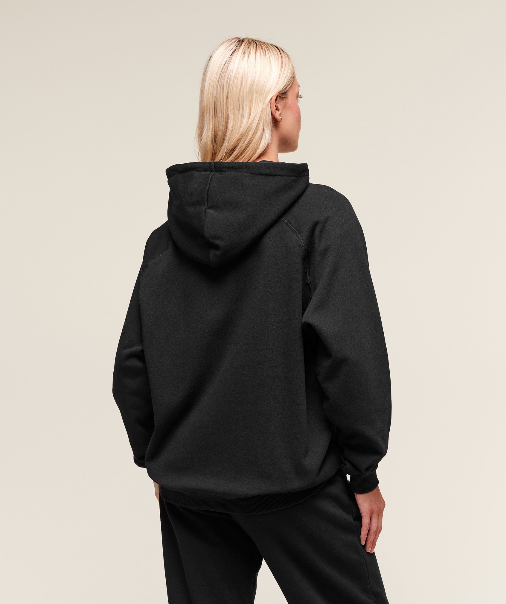 Women's Gymshark Training Oversized Fleece Hoodie Black