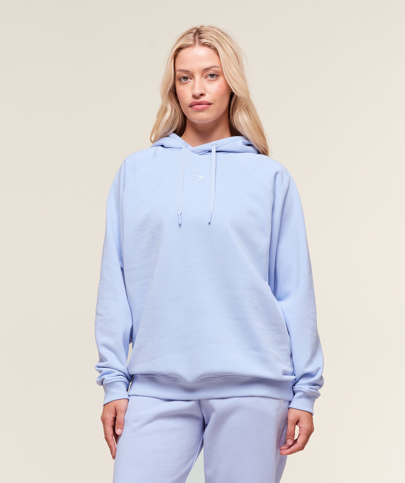 Women's Gymshark Training Oversized Fleece Hoodie Peri Blue