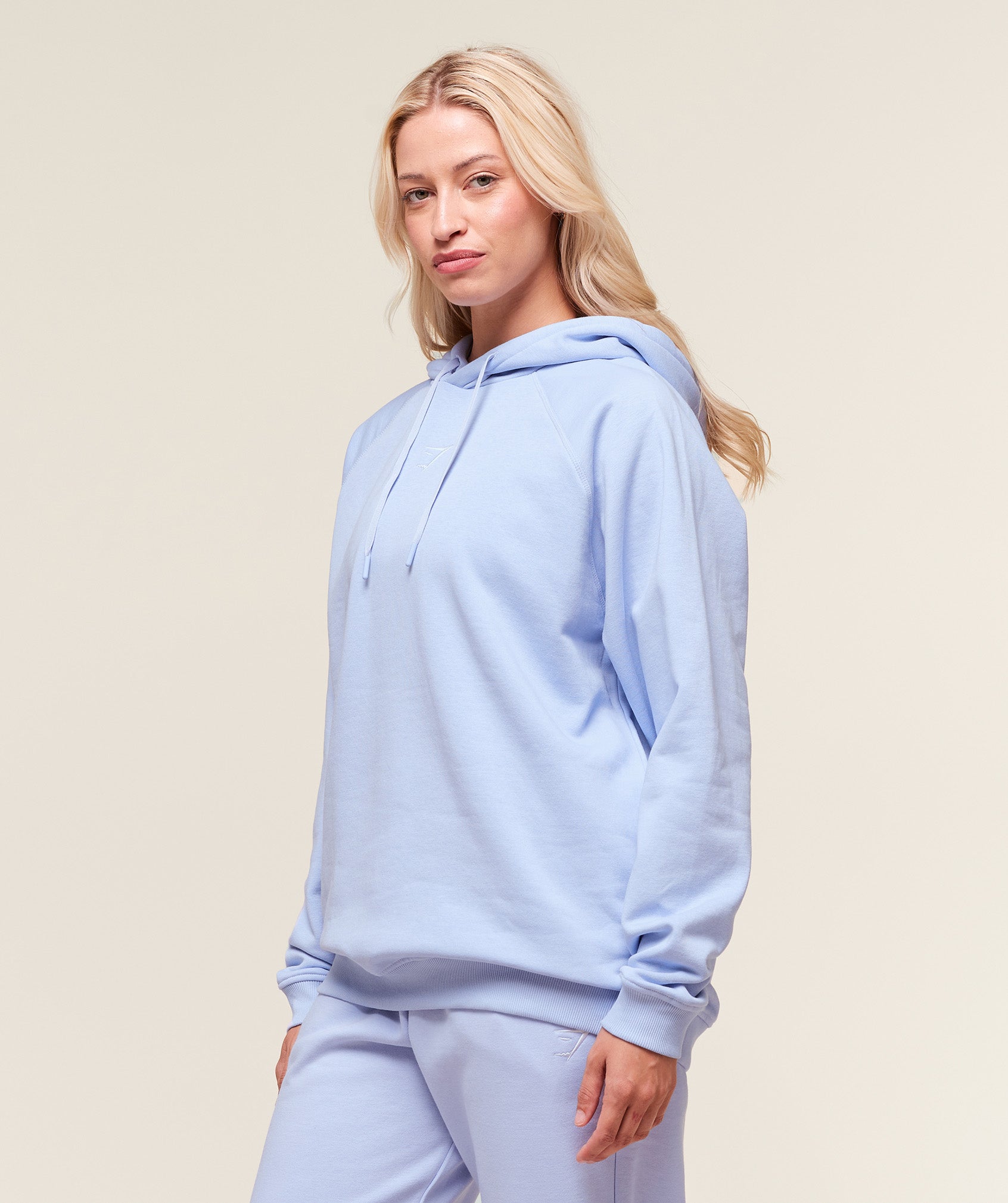 Women's Gymshark Training Oversized Fleece Hoodie Peri Blue