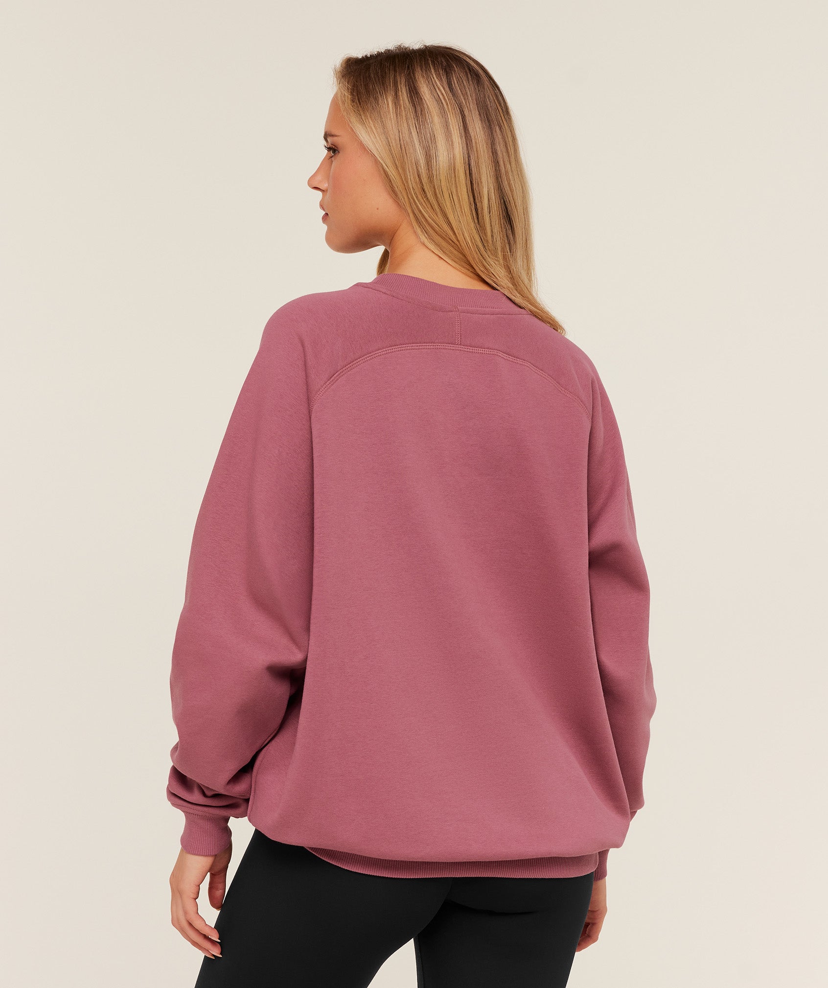 Women's Gymshark Training Oversized Fleece Sweatshirt Reset Pink