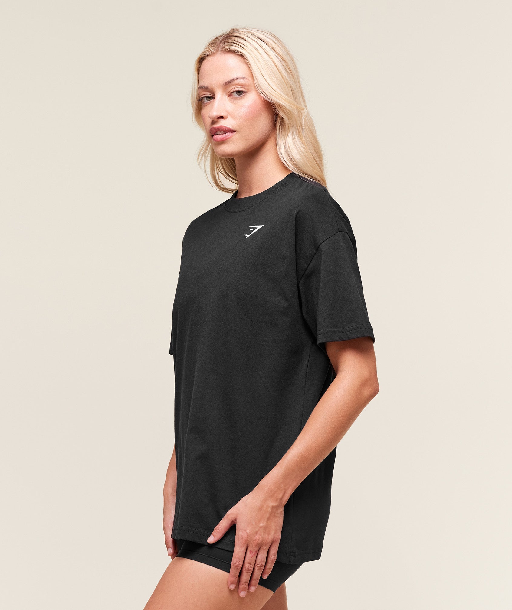 Women's Gymshark Training Oversized T-Shirt Black