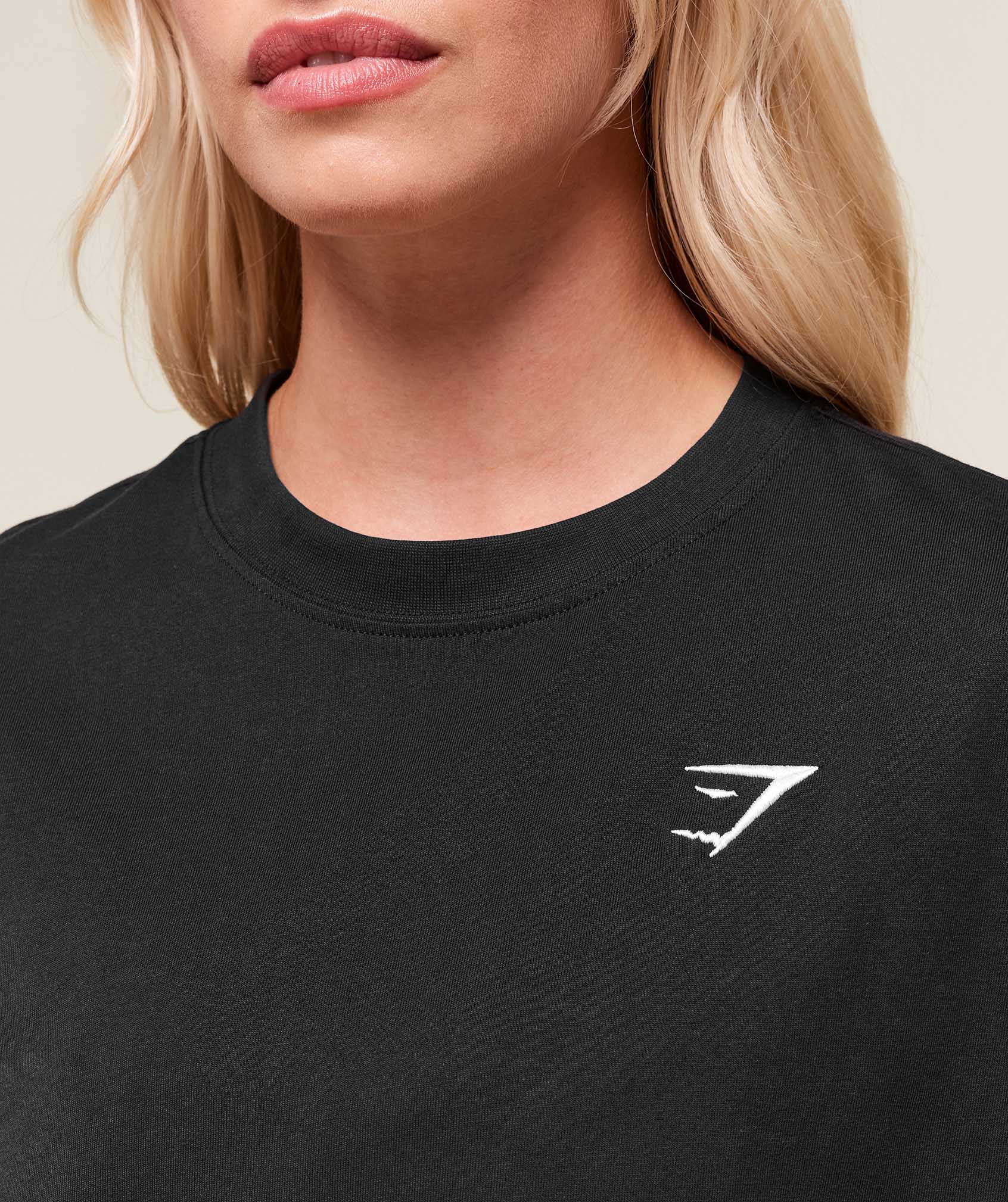Women's Gymshark Training Oversized T-Shirt Black