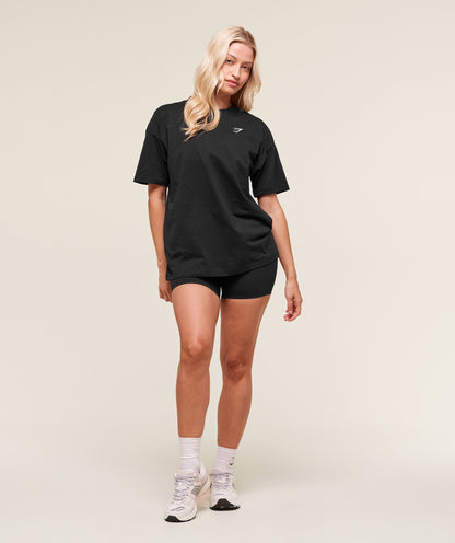 Women's Gymshark Training Oversized T-Shirt Black