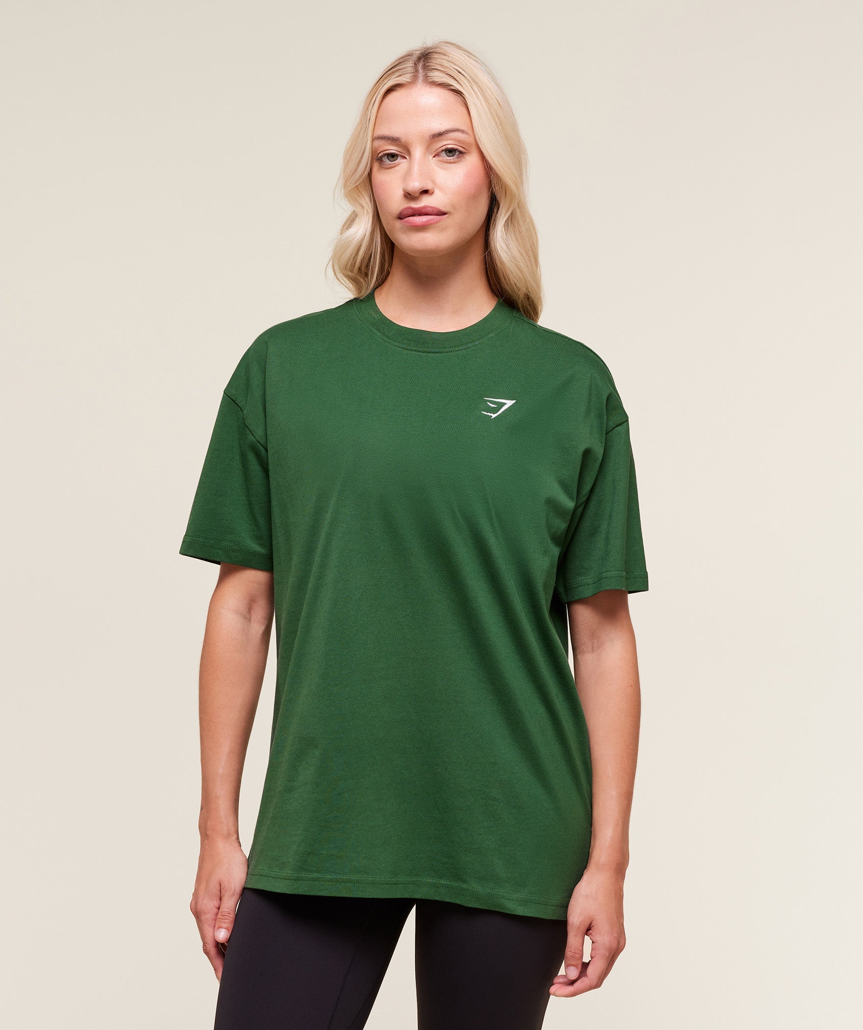 Women's Gymshark Training Oversized T-Shirt Athletic Green