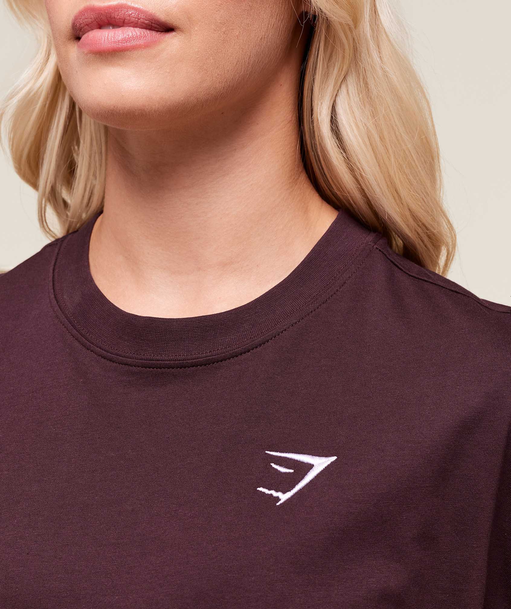 Women's Gymshark Training Oversized T-Shirt Cherry Purple