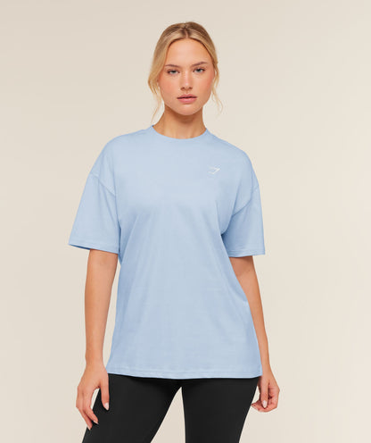Women's Gymshark Training Oversized T-Shirt  Chilled Blue