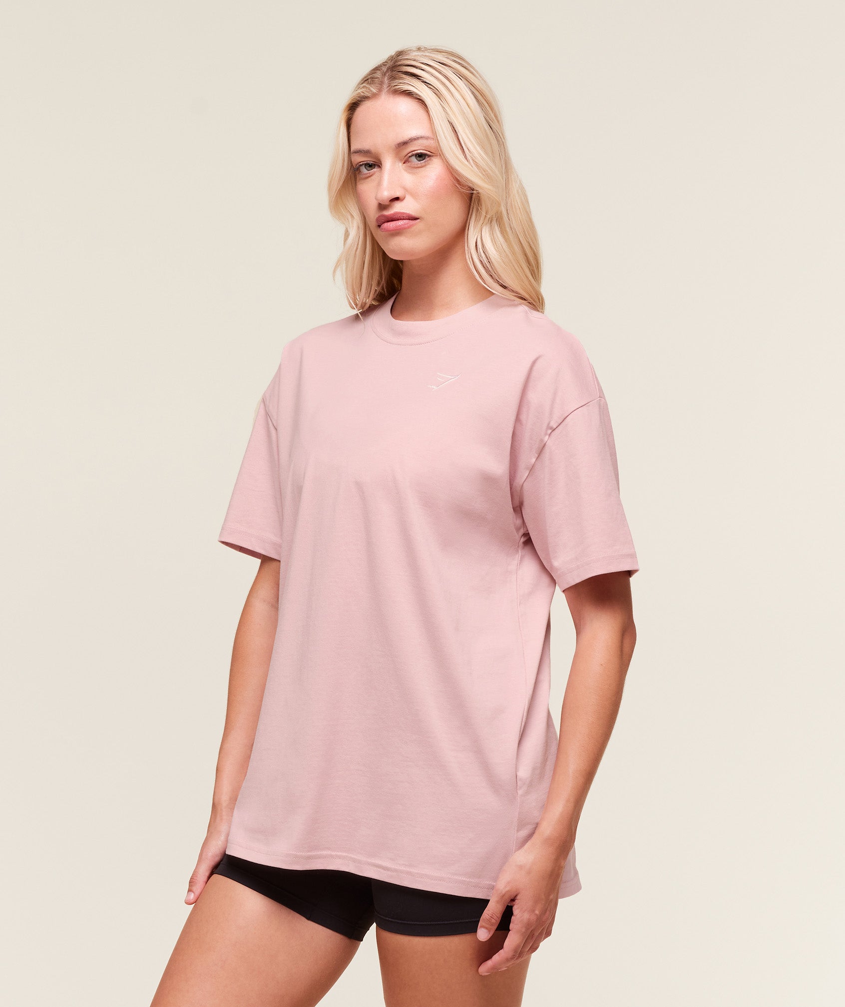 Women's Gymshark Training Oversized T-Shirt Cloud Pink