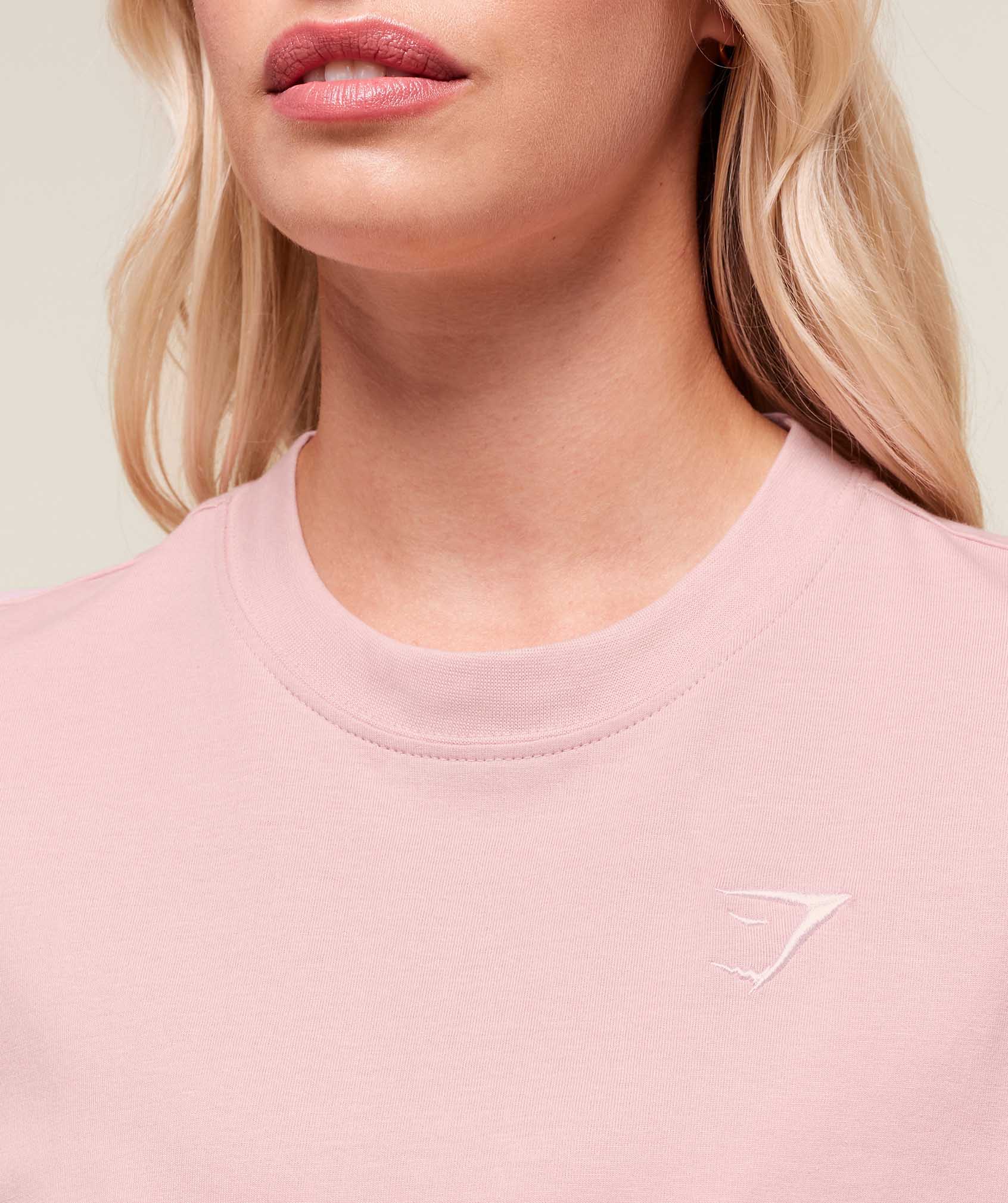 Women's Gymshark Training Oversized T-Shirt Cloud Pink