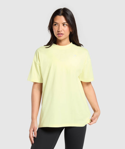 Women's Gymshark Training Oversized T-Shirt Refresh Yellow