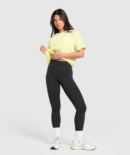 Women's Gymshark Training Oversized T-Shirt Refresh Yellow