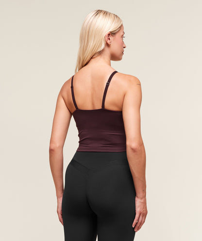 Women's Gymshark Training Cami Tank With Shelf Cherry Purple
