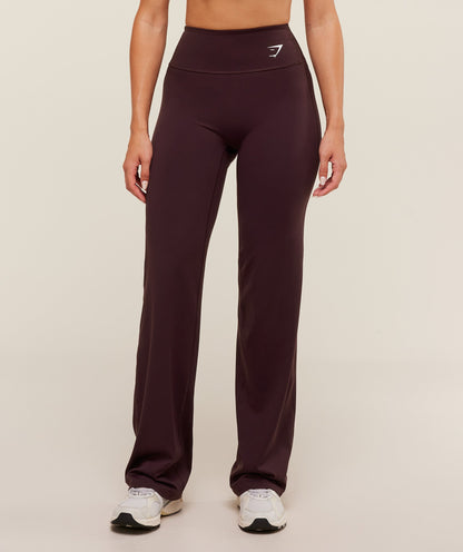 Women's Gymshark Training Straight Leg Leggings Cherry Purple