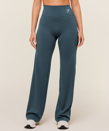 Women's Gymshark Training Straight Leg Leggings Gs Stealth Blue