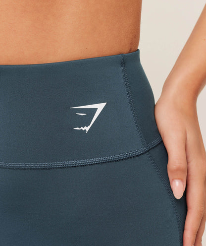 Women's Gymshark Training Straight Leg Leggings Gs Stealth Blue