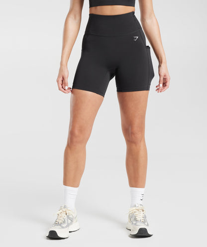Women's Gymshark Pocket Shorts Black