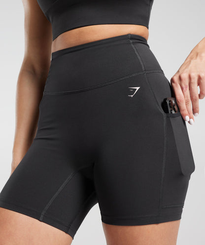 Women's Gymshark Pocket Shorts Black