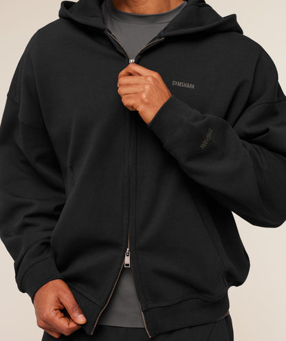 Gymshark Evolve Lightweight Zip Through Hoodie Black