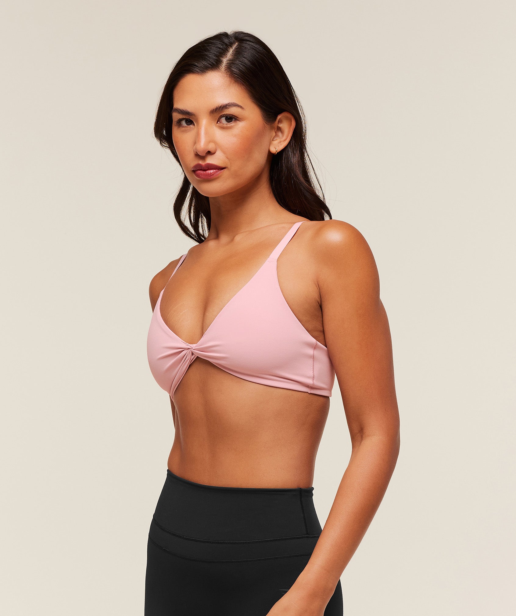 Women's Gymshark Twist Front Bralette Cloud Pink