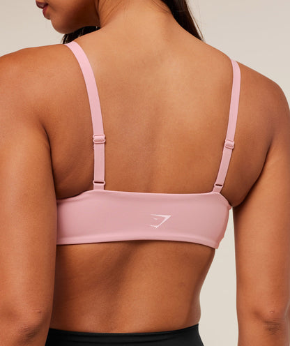Women's Gymshark Twist Front Bralette Cloud Pink