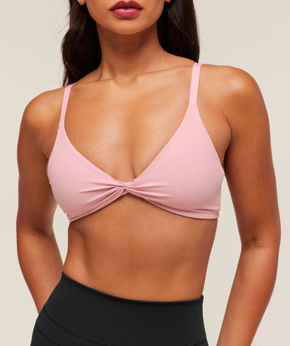 Women's Gymshark Twist Front Bralette Cloud Pink