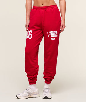 Women's Gymshark Varsity Graphic Oversized Jogger Conditioning Red