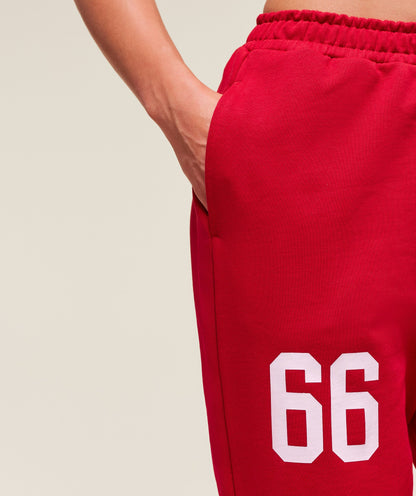 Women's Gymshark Varsity Graphic Oversized Jogger Conditioning Red