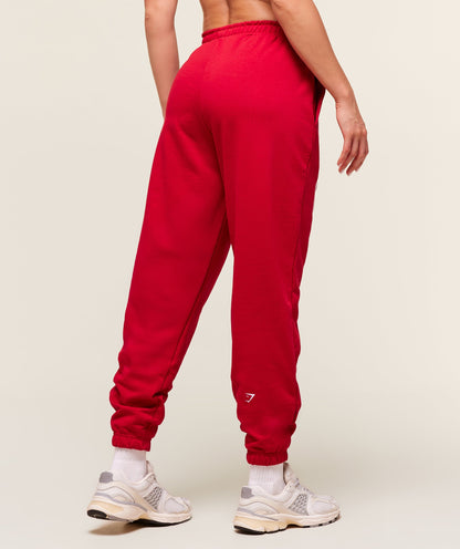 Women's Gymshark Varsity Graphic Oversized Jogger Conditioning Red
