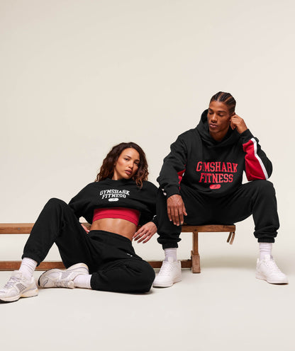 Women's Gymshark Varsity Graphic Pullover Black