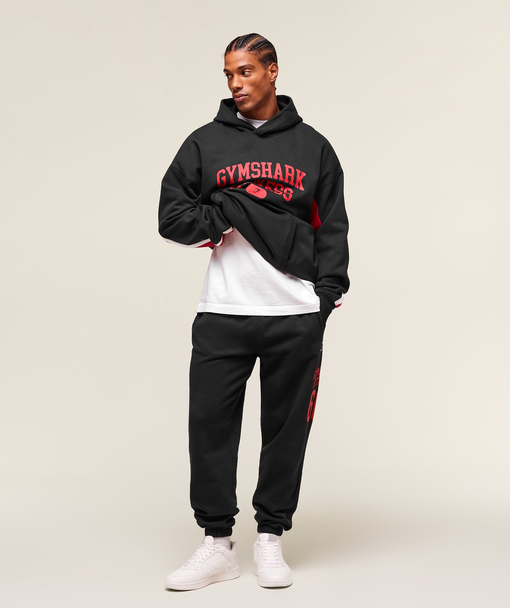 Gymshark Varsity Hoodie Black