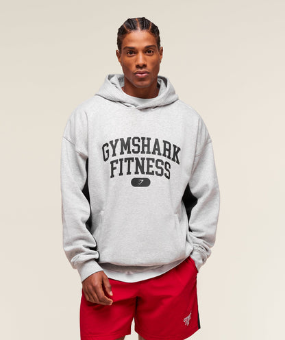 Gymshark Varsity Hoodie Light Grey Core Marl