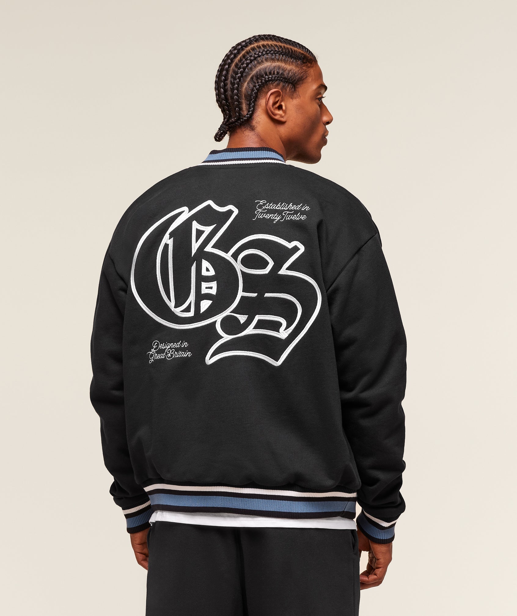 Gymshark Varsity Jacket Black