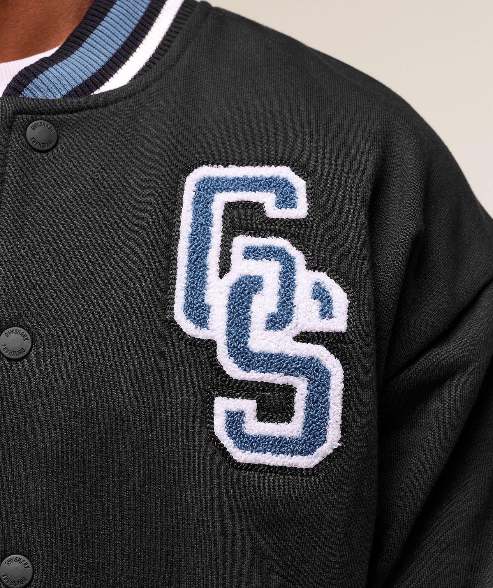 Gymshark Varsity Jacket Black